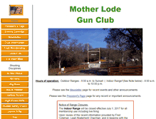 Tablet Screenshot of motherlodegunclub.com
